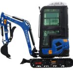 2025 4000 lb TYPHON TERROR XVII Cabin Mini Excavator Rubber Track with Kubota D902 Diesel Engine