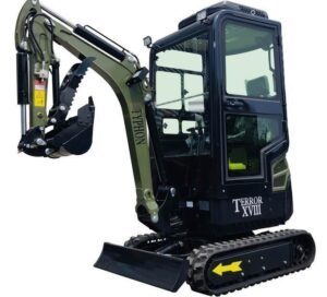 Green TYPHON TERROR XVIII Prestige 2 Ton Mini Excavator KUBOTA Diesel Engine USA